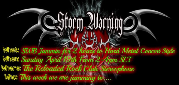 Storm Warning Band Poster pril 19th 2015.